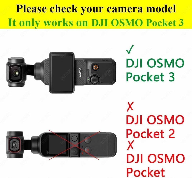 ULBTER حماية شاشة العدسة لكاميرا DJI Osmo Pocket 3 [2+2 عبوة]، غطاء زجاجي مقسى بسمك 0.3 مم وصلابة 9H مضاد للخدوش ومضاد للفقاعات - Image 2